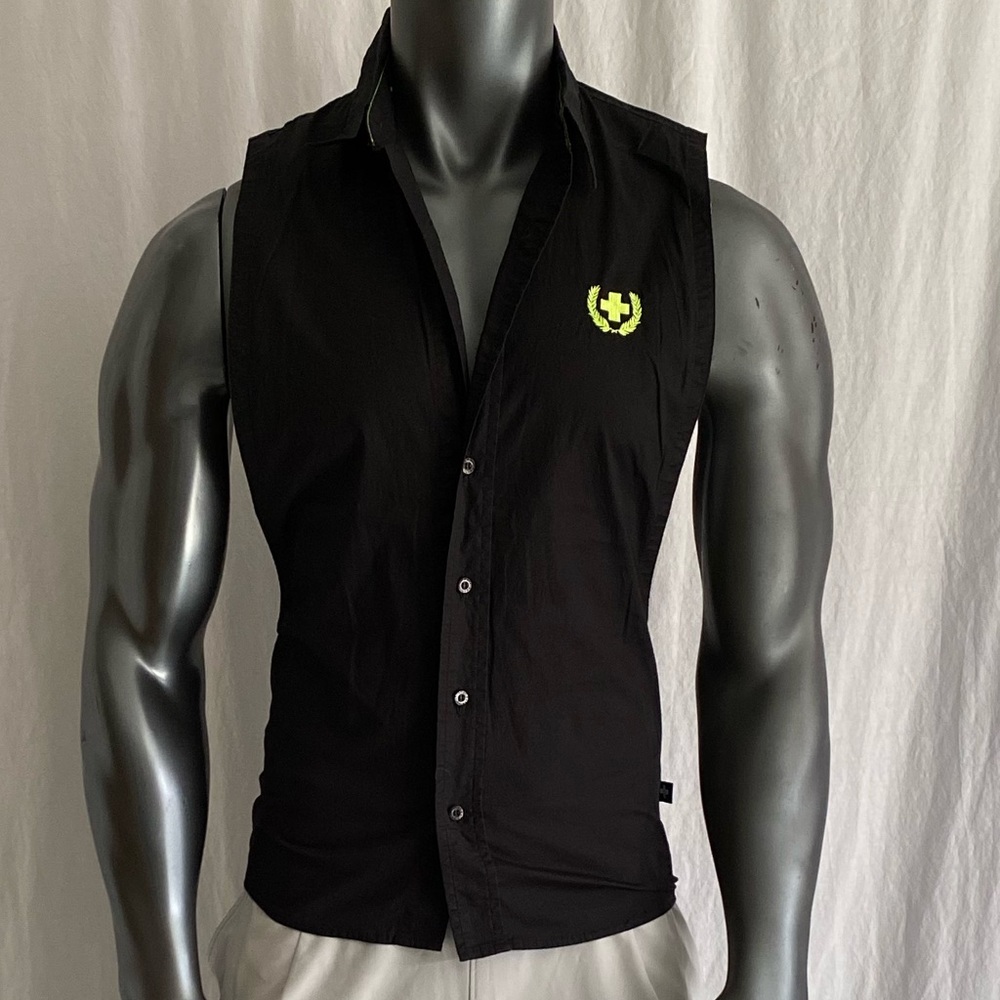 Andrew Christian mens collard muscle shirt